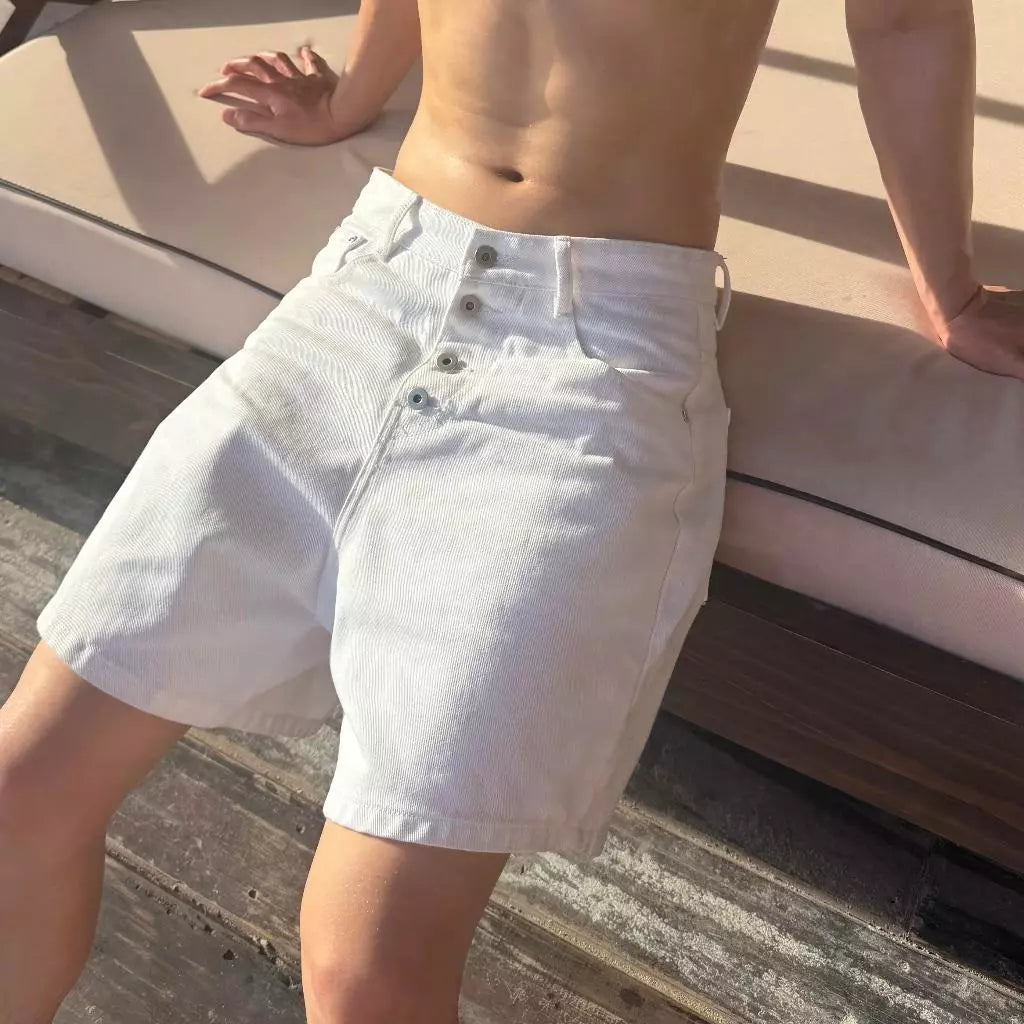 [FABRICLISM]  4-BUTTONS SHORT