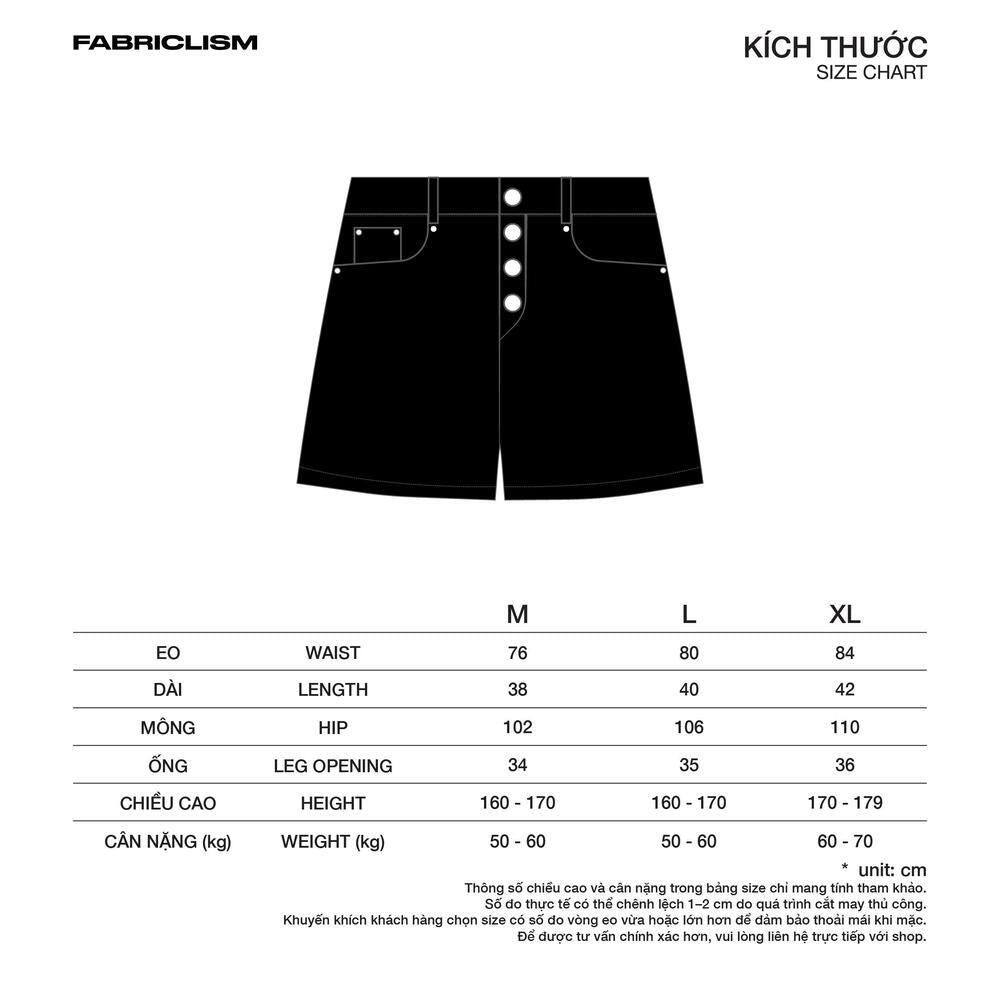 [FABRICLISM]  4-BUTTONS SHORT