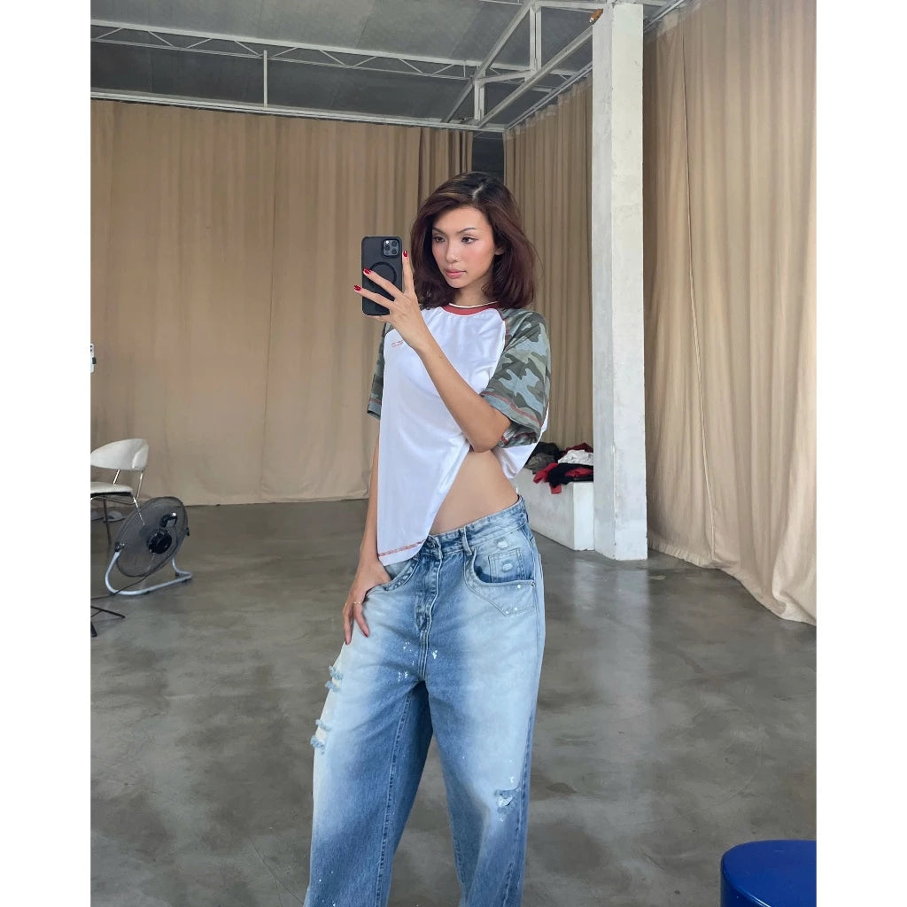 [COMMONISSUE] "HICKORY” BAGGY JEANS