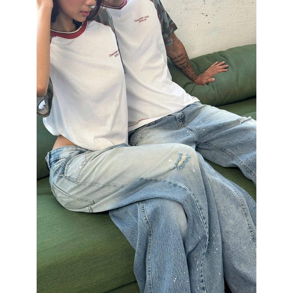 [COMMONISSUE] "HICKORY” BAGGY JEANS