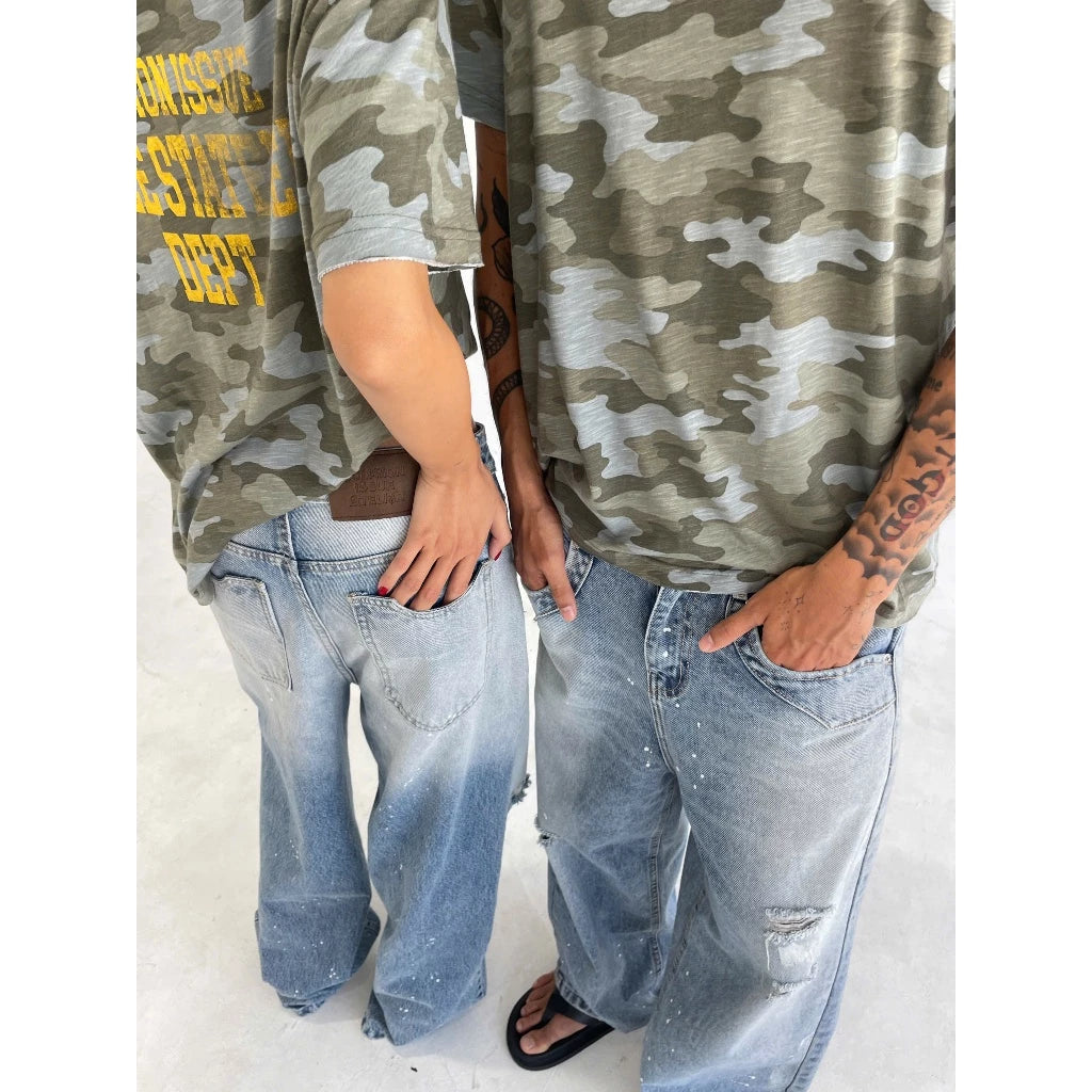 [COMMONISSUE] "HICKORY” BAGGY JEANS