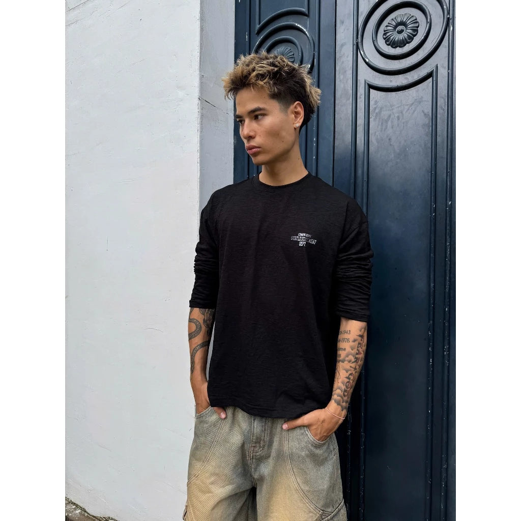 [COMMONISSUE] "DEPT” SLUB BOXY LONGSLEEVES