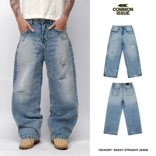 [COMMONISSUE] "HICKORY” BAGGY JEANS
