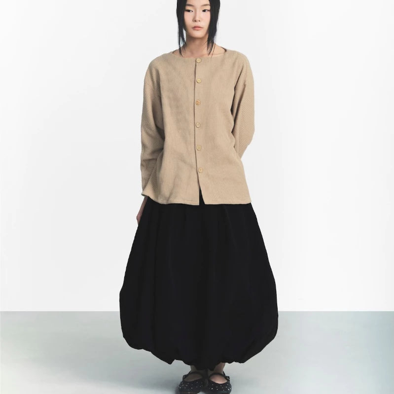 [AGOB] WAFFLE LONGSLEEVE