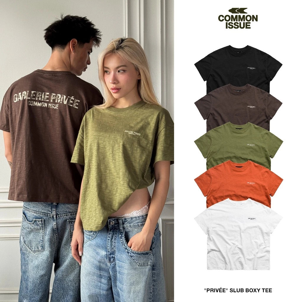 [COMMONISSUE]  "PRIVÉE” SLUB TEE