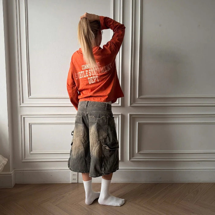 [COMMONISSUE] "DEPT” SLUB BOXY LONGSLEEVES