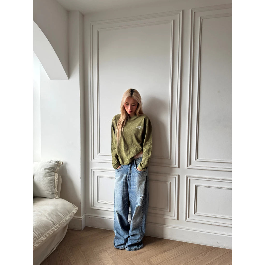 [COMMONISSUE] "DEPT” SLUB BOXY LONGSLEEVES