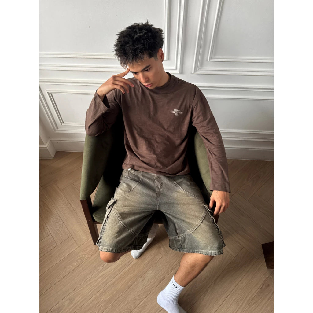 [COMMONISSUE] "DEPT” SLUB BOXY LONGSLEEVES