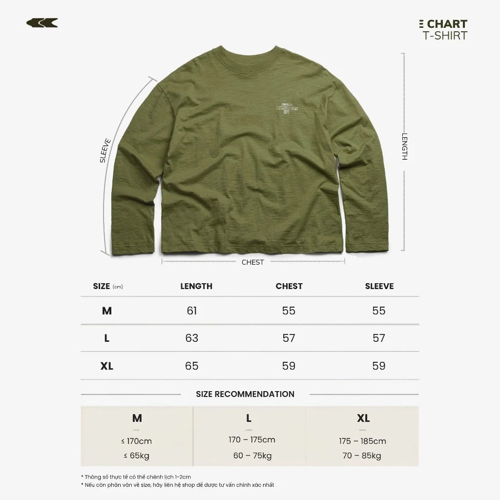 [COMMONISSUE] "DEPT” SLUB BOXY LONGSLEEVES