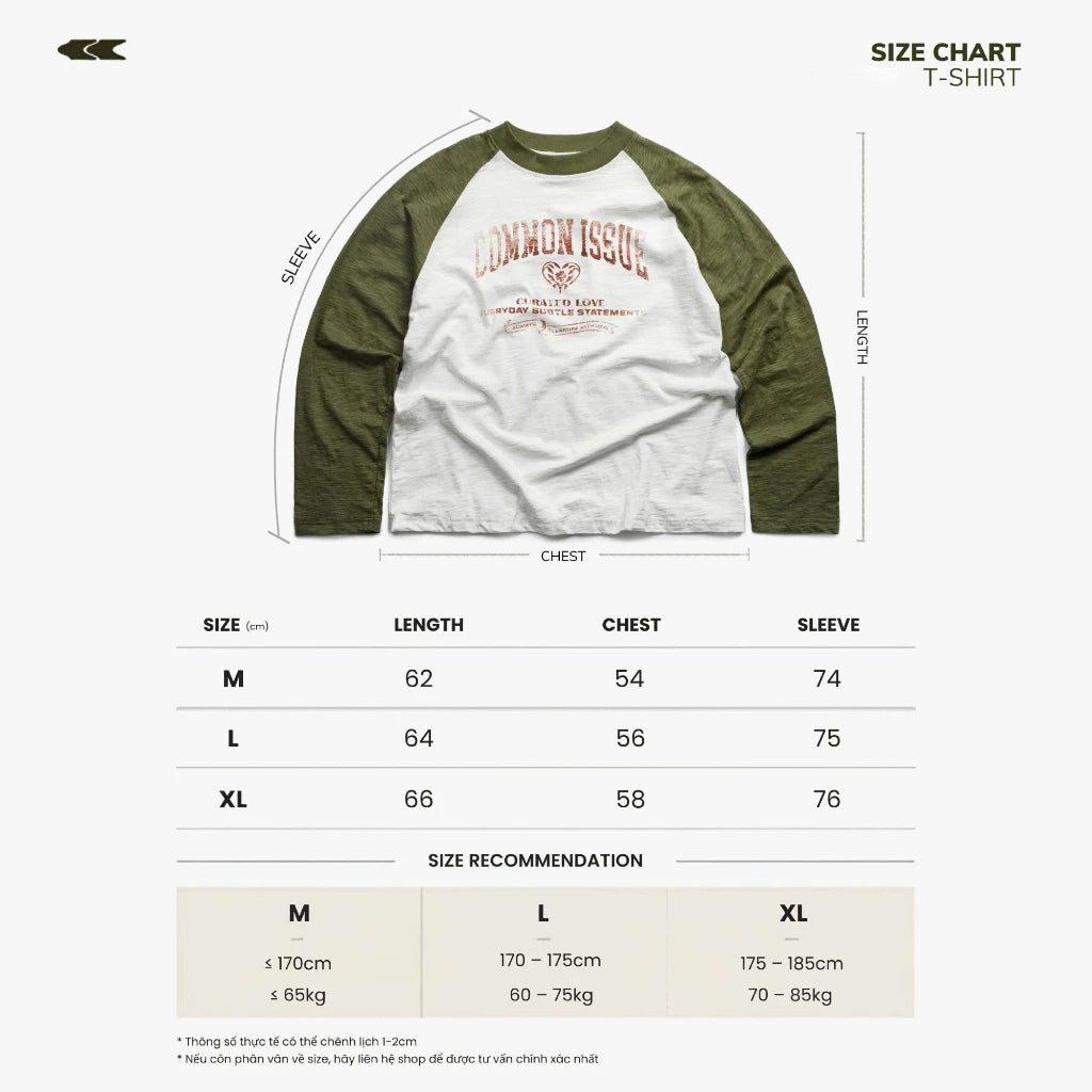 [COMMONISSUE] "ENIGMA" RAGLAN LONGSLEEVES
