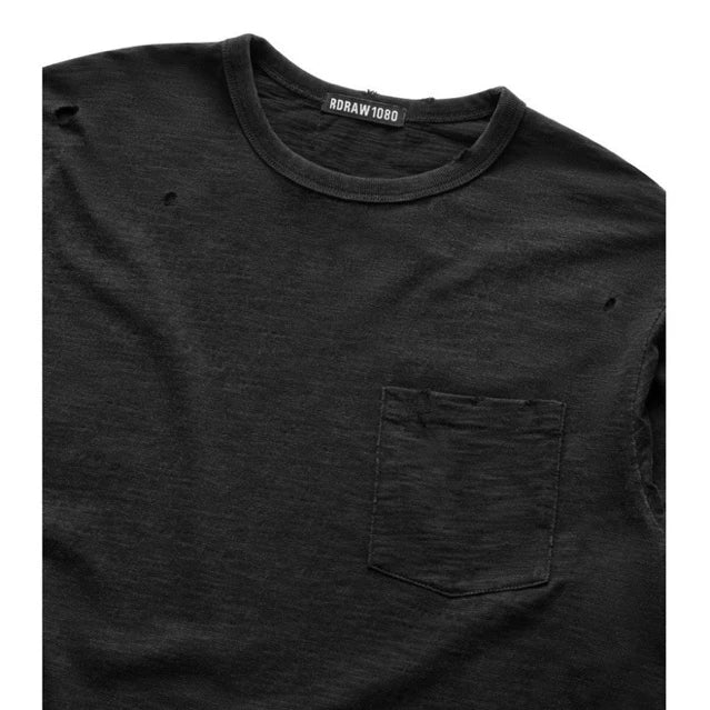 [RDRAW] SUNFADED SLUB POCKET LS