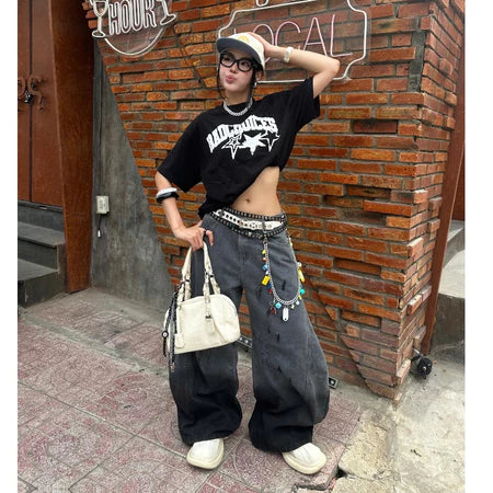 [BADCHOICE] SMOKEY BEIGE BALLOON JEANS