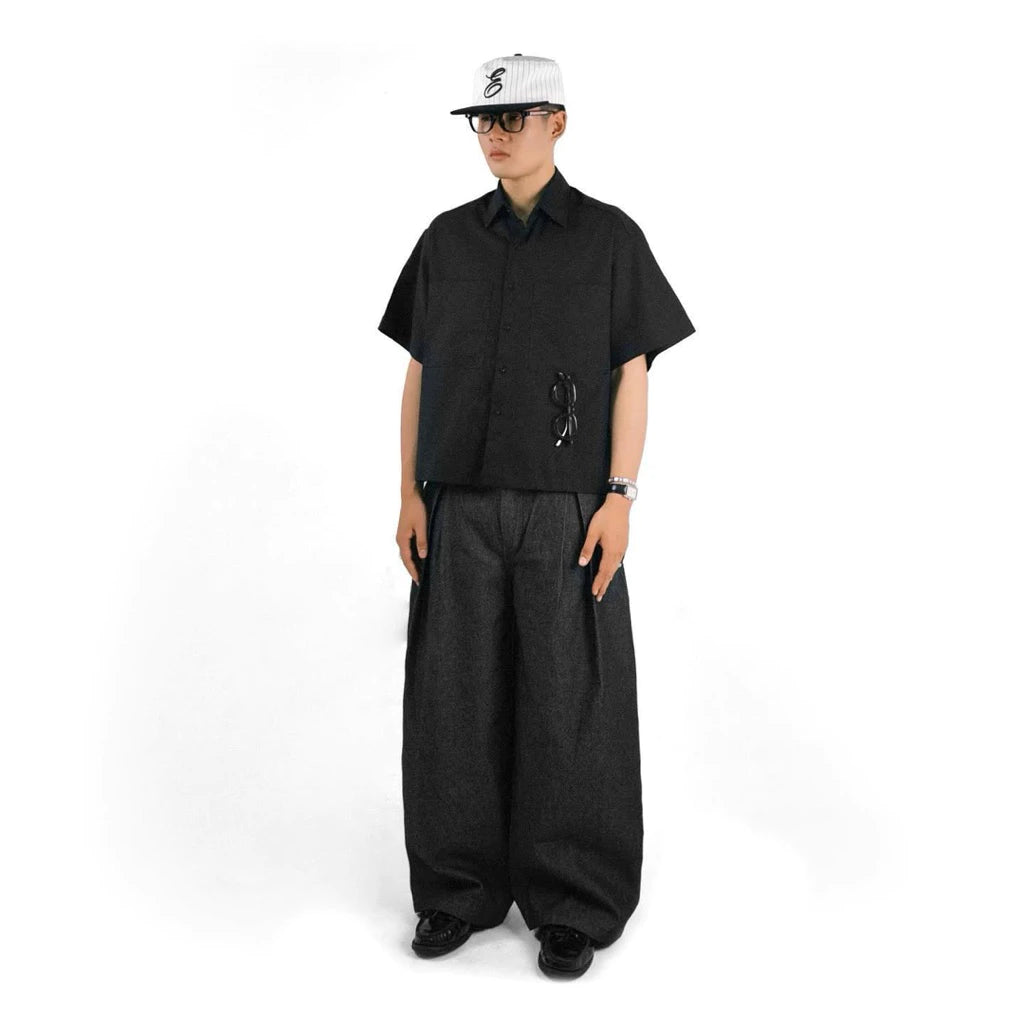 [TIEMDOKIOT] RAW DENIM PLEATED