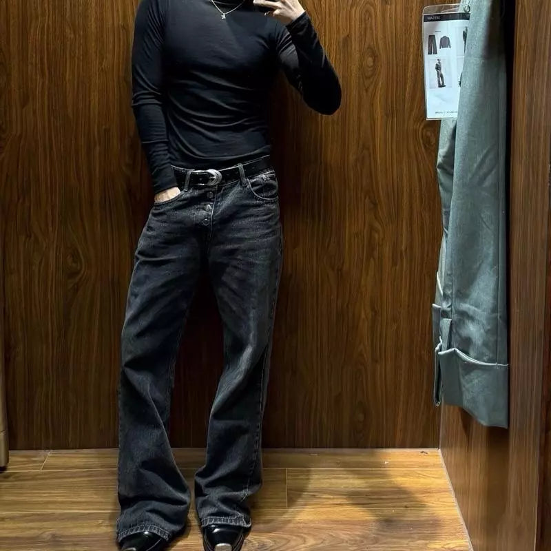 [FABRICLISM] PREMIUM DIRTY WASHED FLARED JEANS