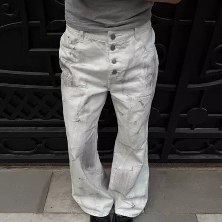 [FABRICLISM] PREMIUM DIRTY WASHED FLARED JEANS