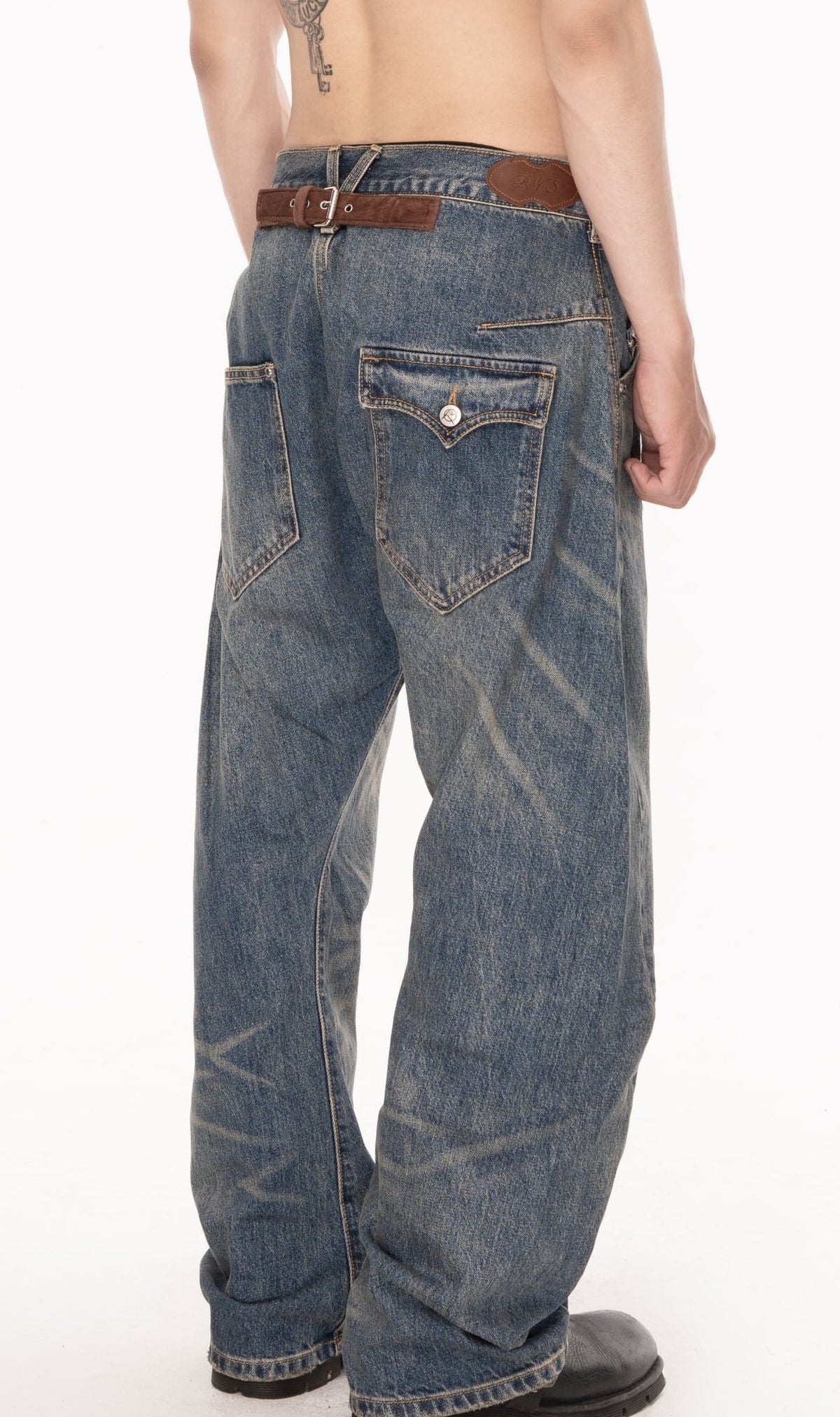 [ROIWORKSHOP] TORSION WIDE DENIM PANTS