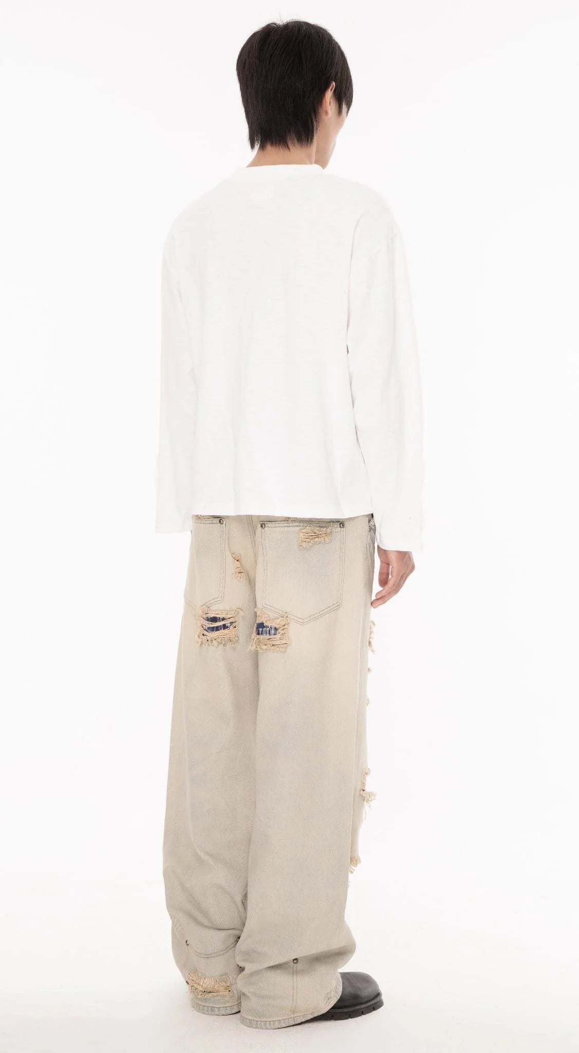 [ROIWORKSHOP] IVORY SLUB TEE