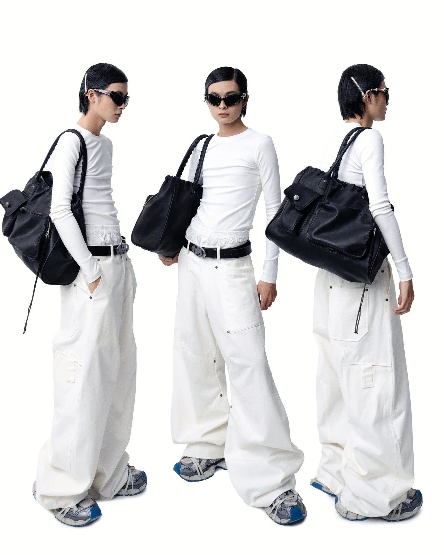 [MAHU] WIDE-LEG PANTS