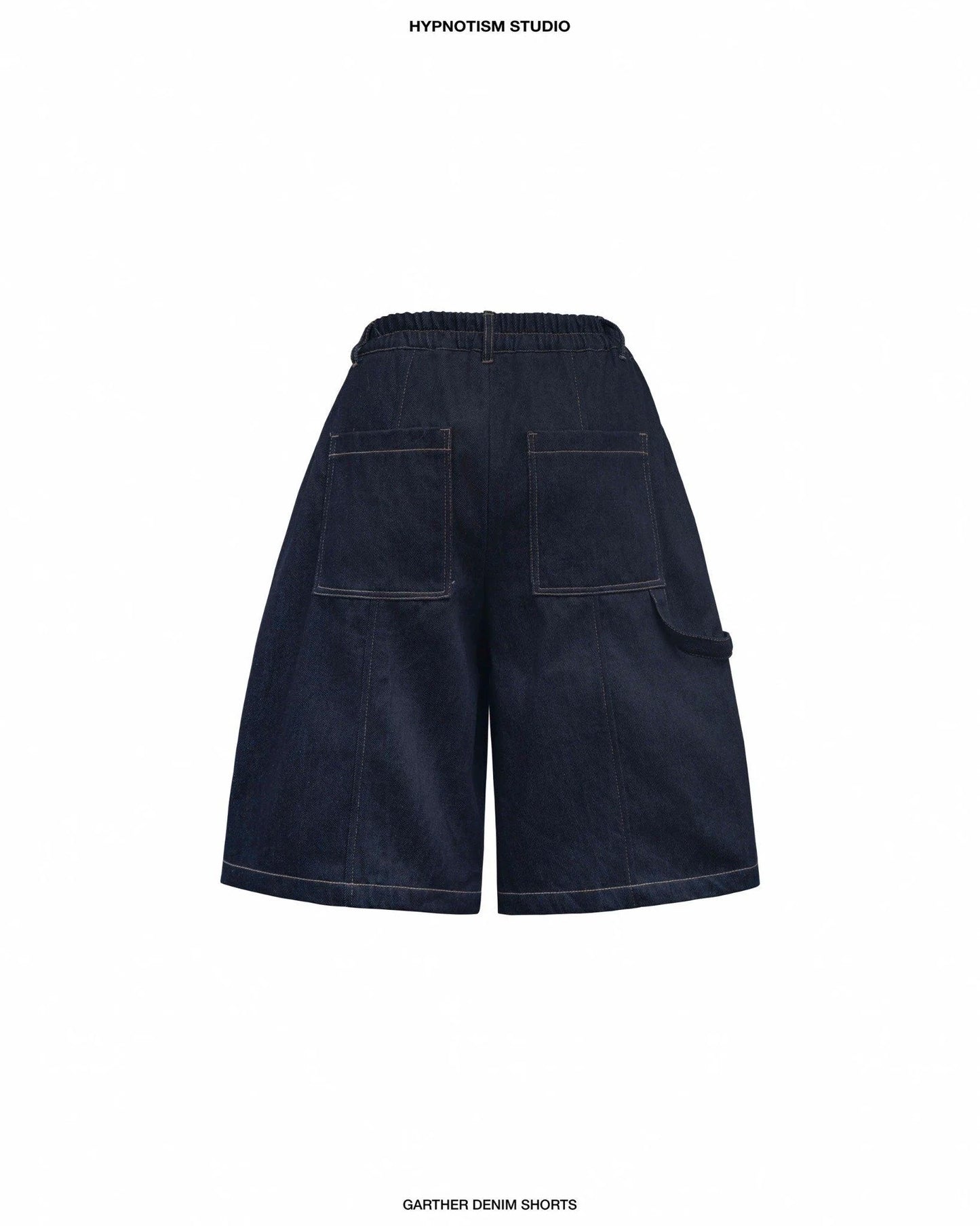 [HYPNOTISM] GATHER DENIM SHORTS