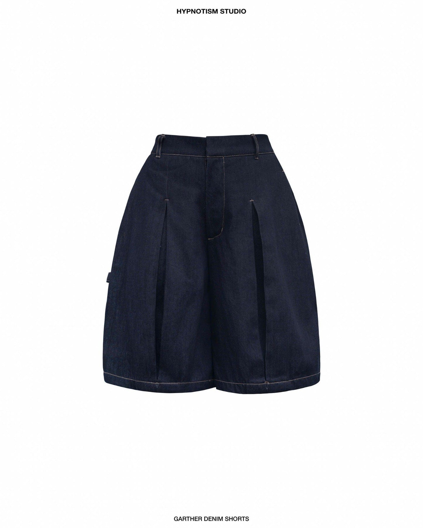 [HYPNOTISM] GATHER DENIM SHORTS