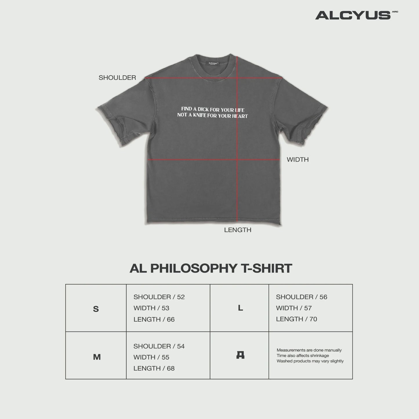[ALCYUS] A24 PHILOSOPHY T-SHIRT