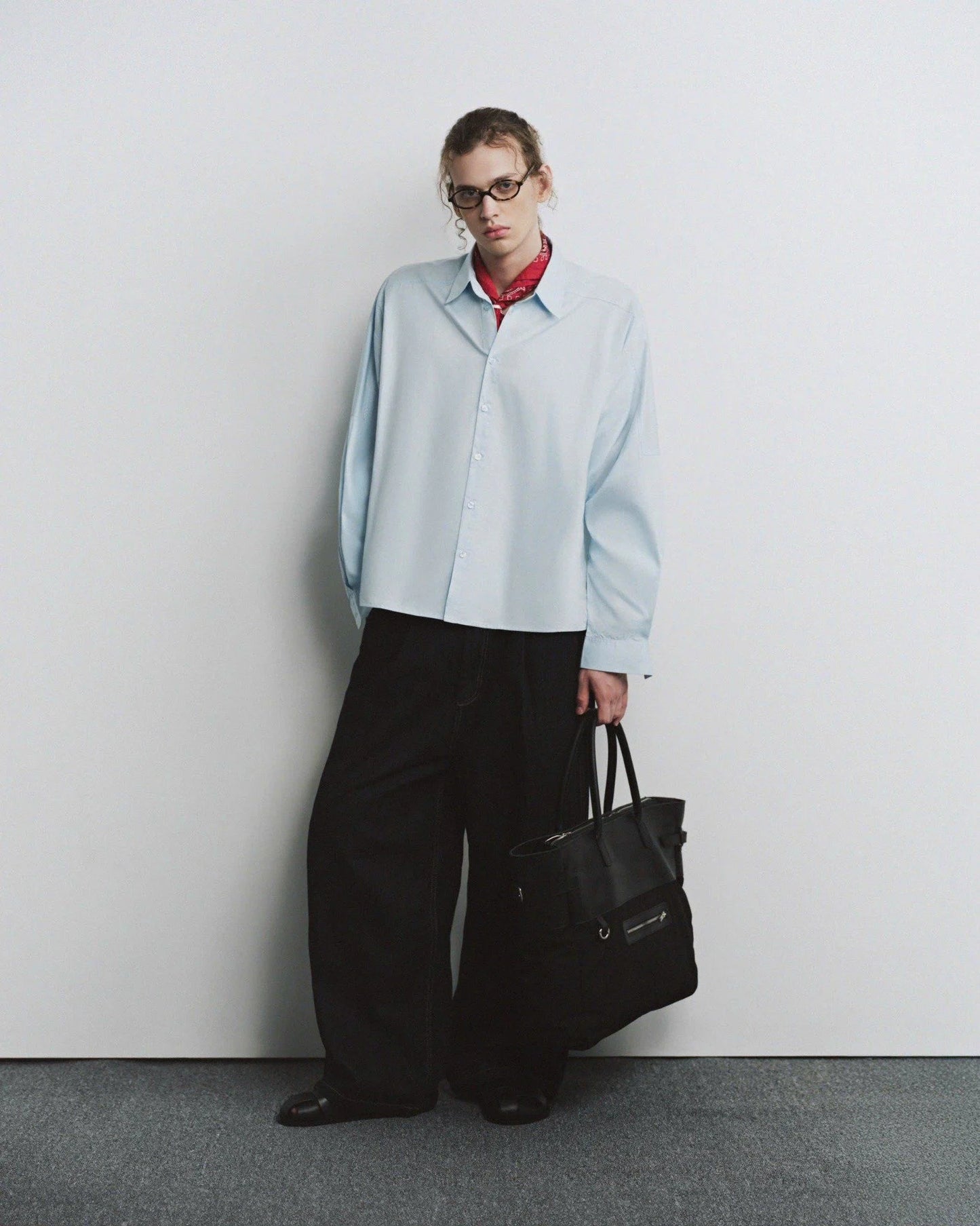 [HYPNOTISM] PANELED SHIRT