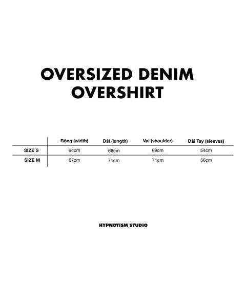 [HYPNOTISM] OVERSIZED DENIM OVERSHIRT