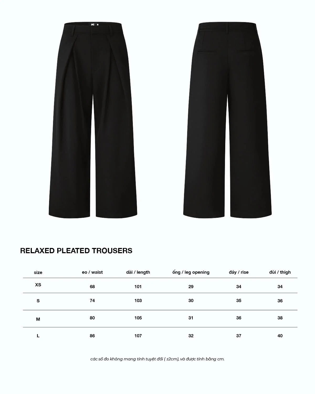 [MAHU] RELAXED PLEATED TROUSERS
