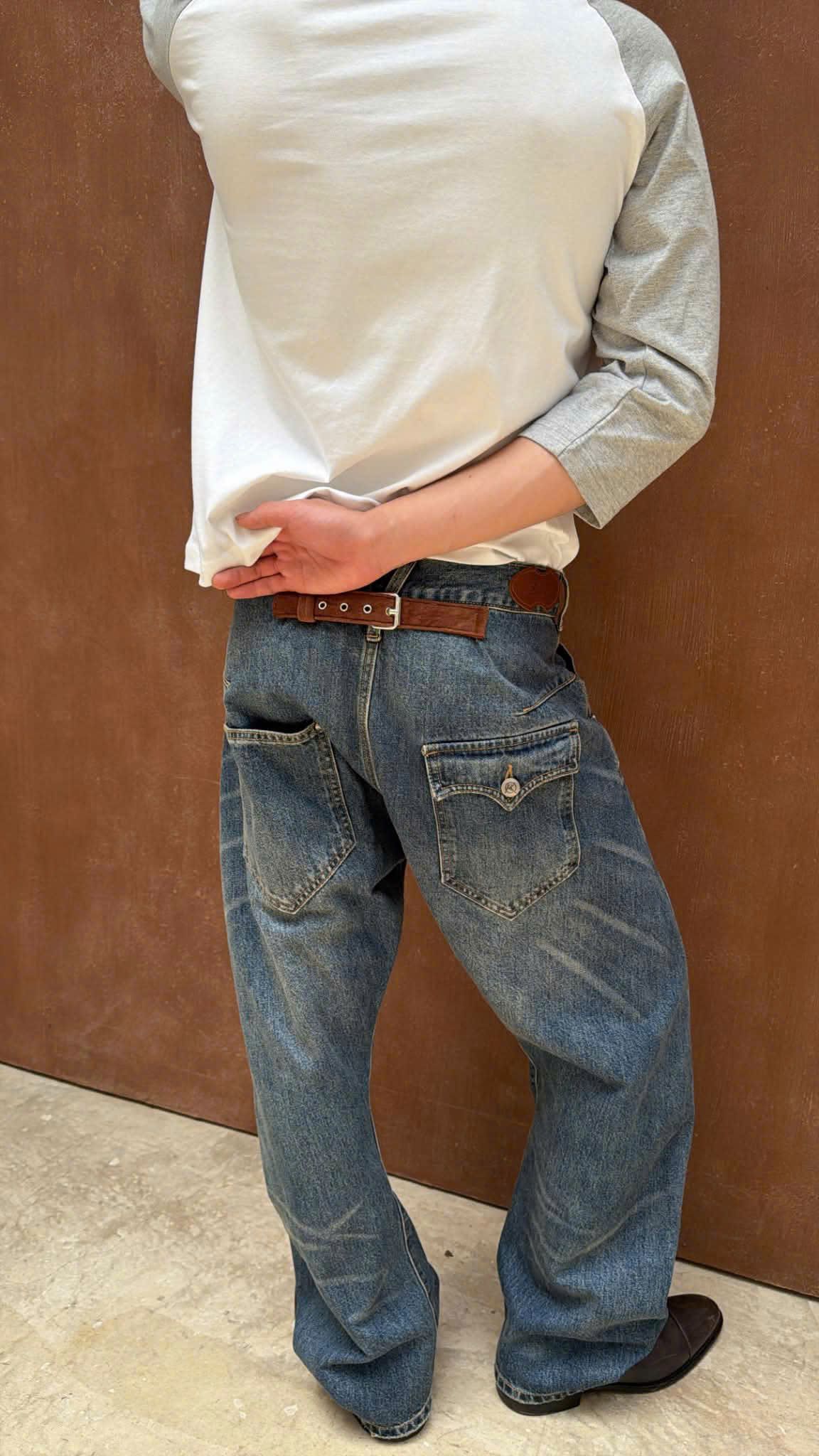 [ROIWORKSHOP] TORSION WIDE DENIM PANTS