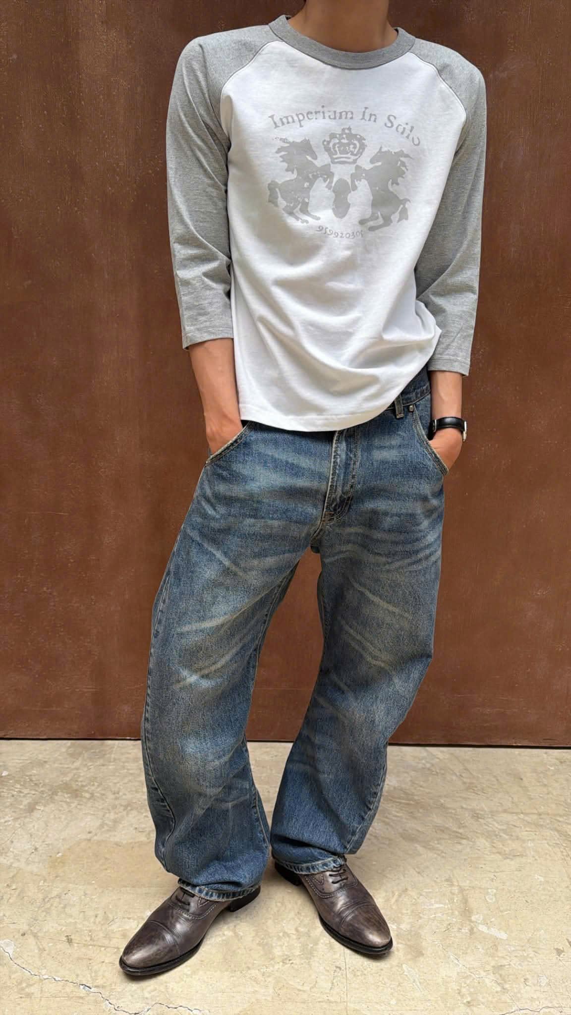 [ROIWORKSHOP] TORSION WIDE DENIM PANTS
